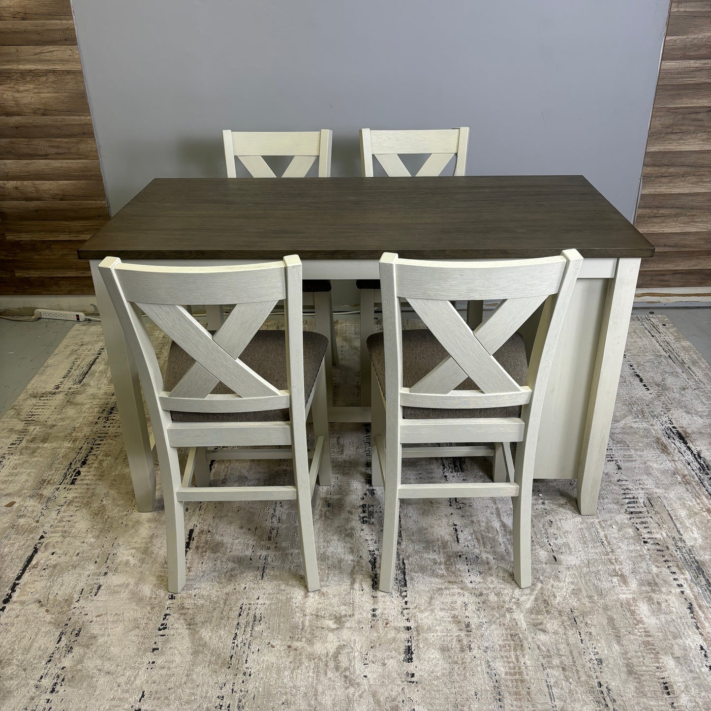 Counter Height Dining Table w/ Side Storage