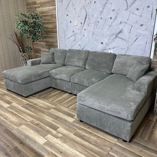 Grey Double Chaise