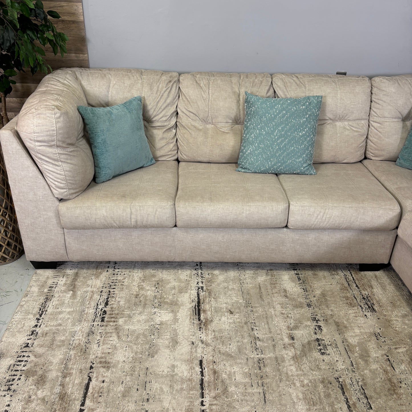 (Like New) Beige Ashley’s Pitkin Sectional