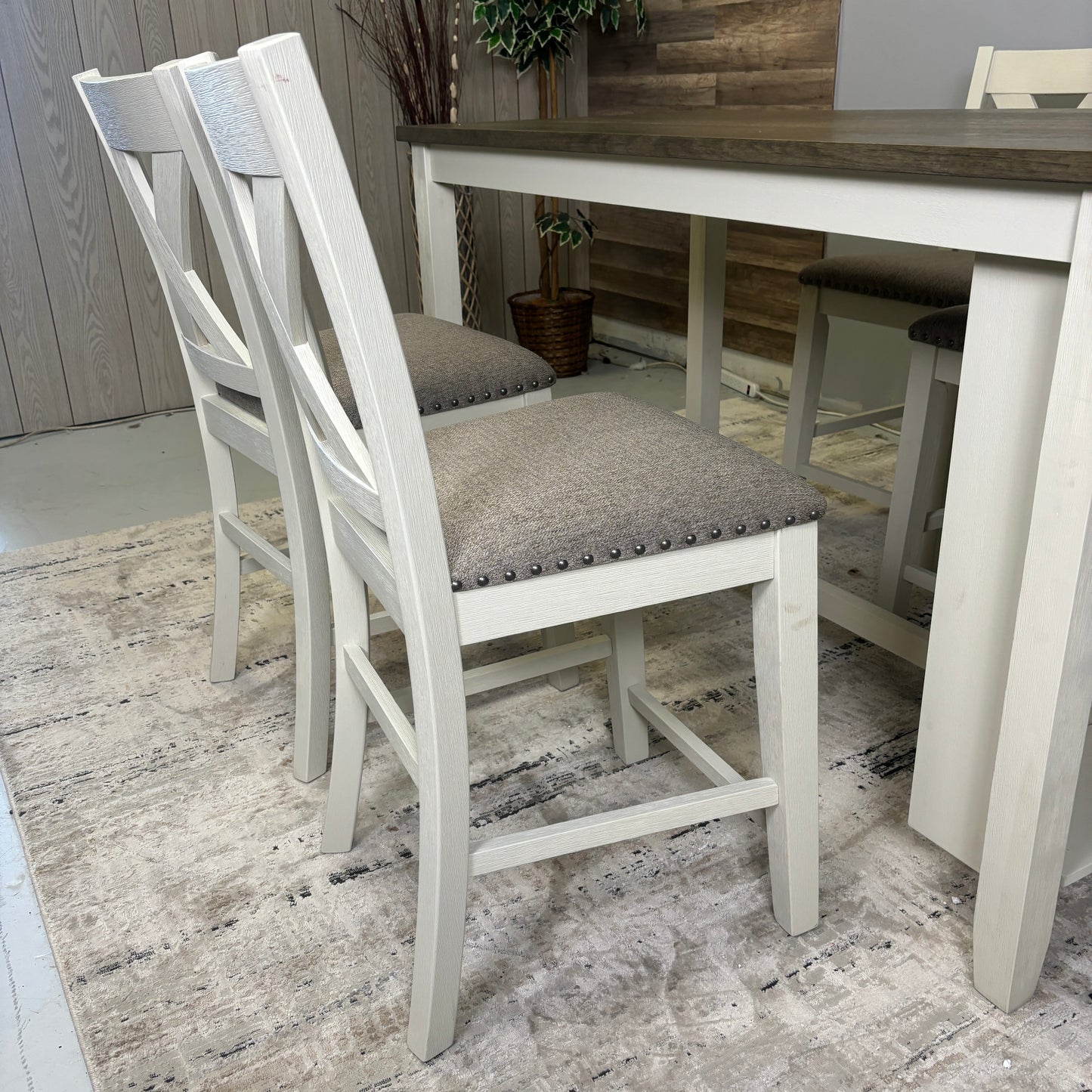 Counter Height Dining Table w/ Side Storage