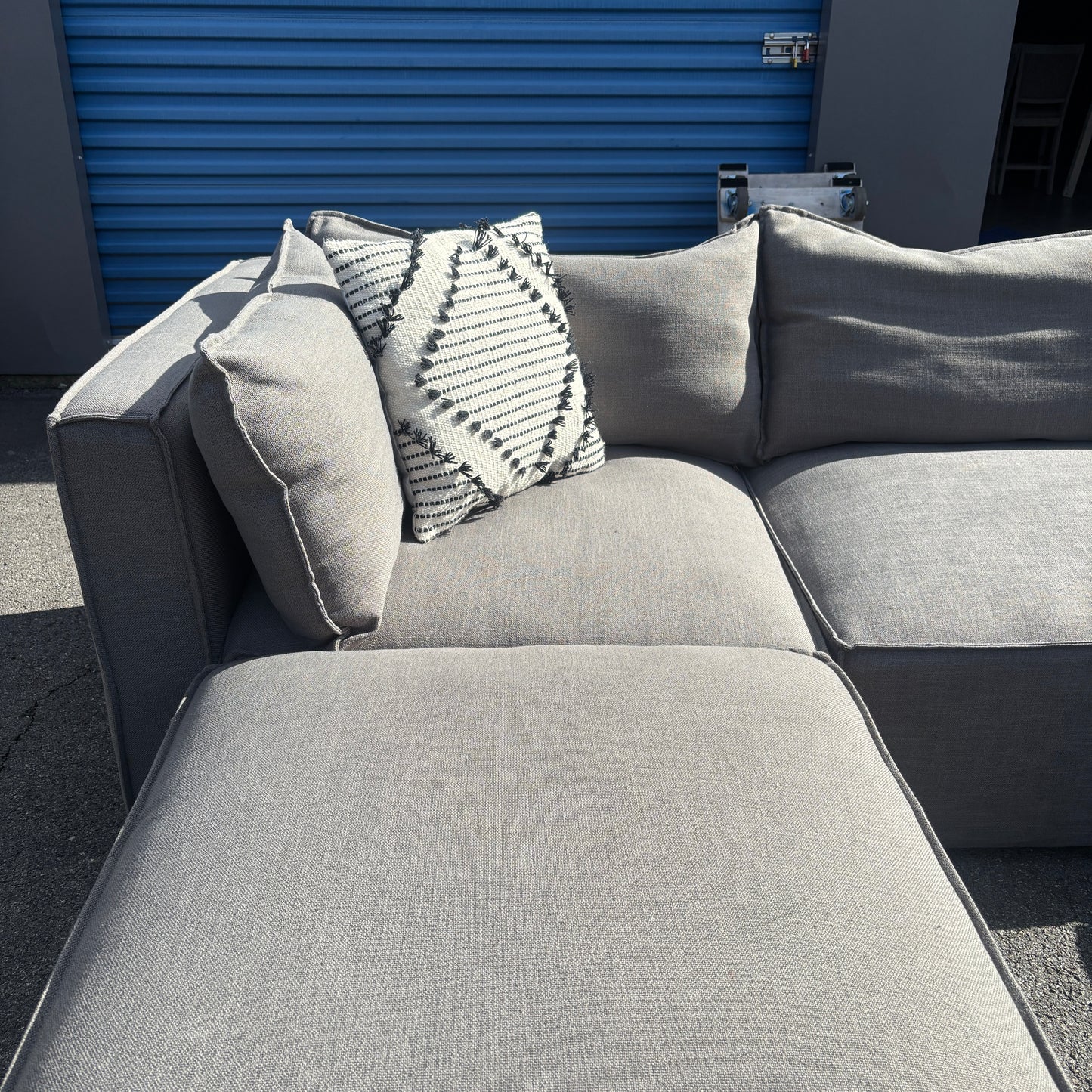 5-Piece Modular Grey Sectional