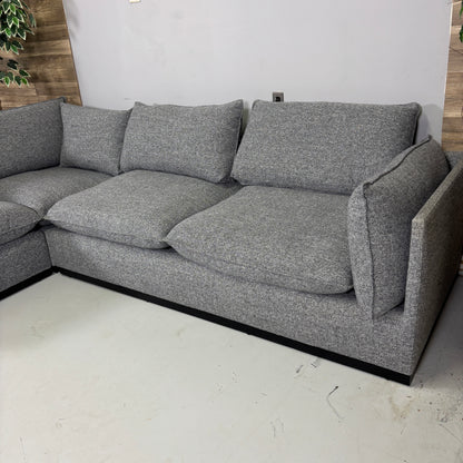 Grey Feather Filled Sectional