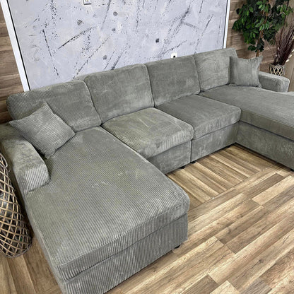 Grey Double Chaise