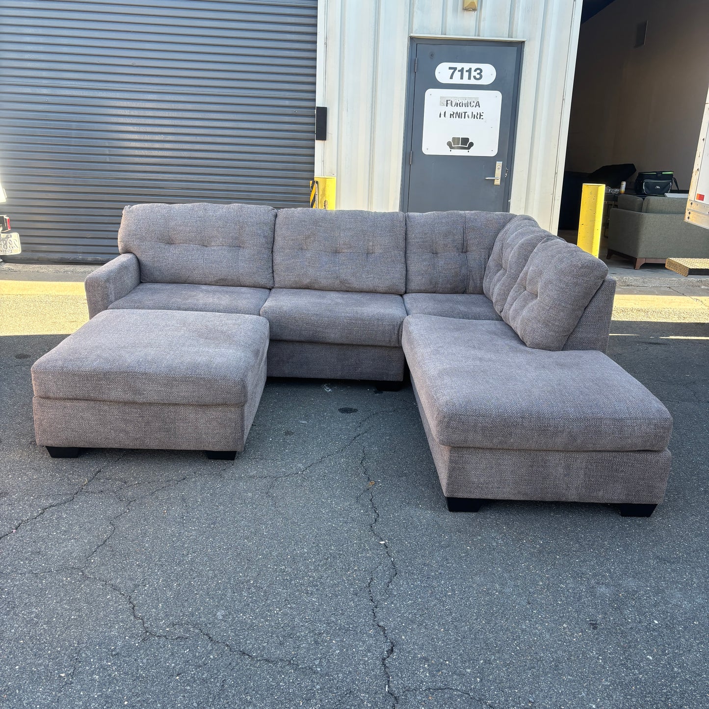 Cozy Sectional with Ottoman