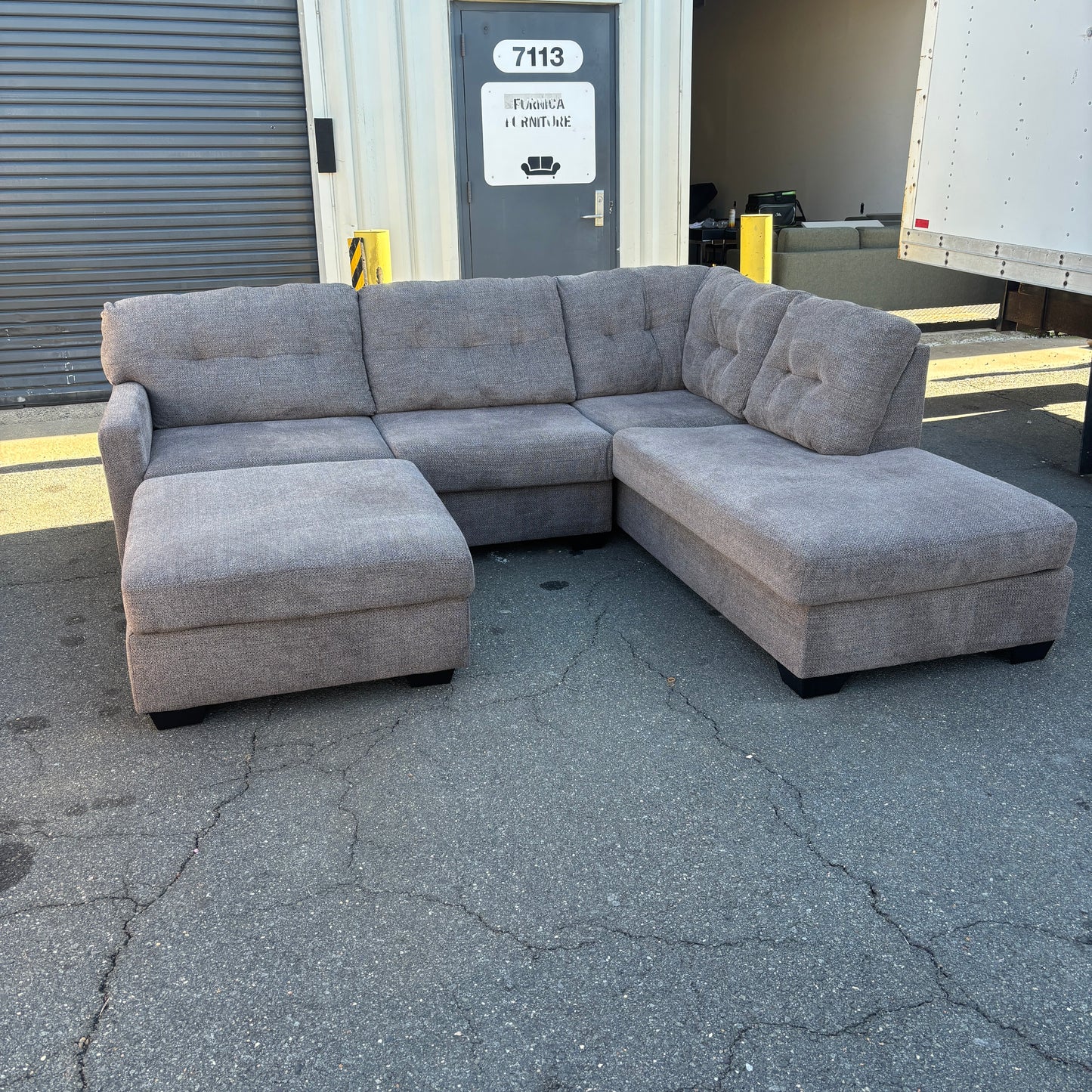 Cozy Sectional with Ottoman