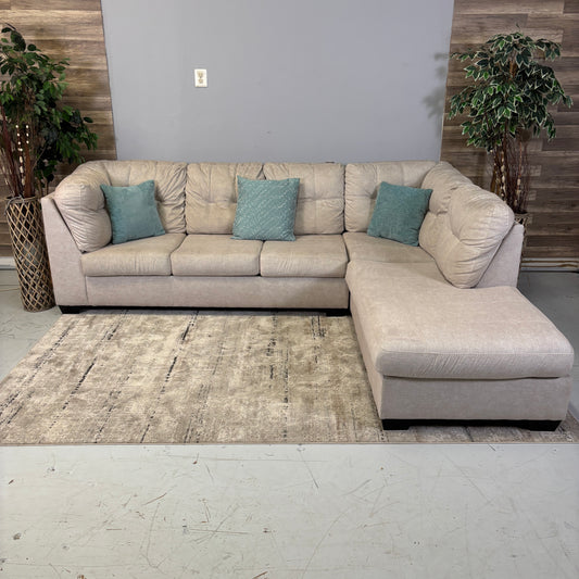 (Like New) Beige Ashley’s Pitkin Sectional