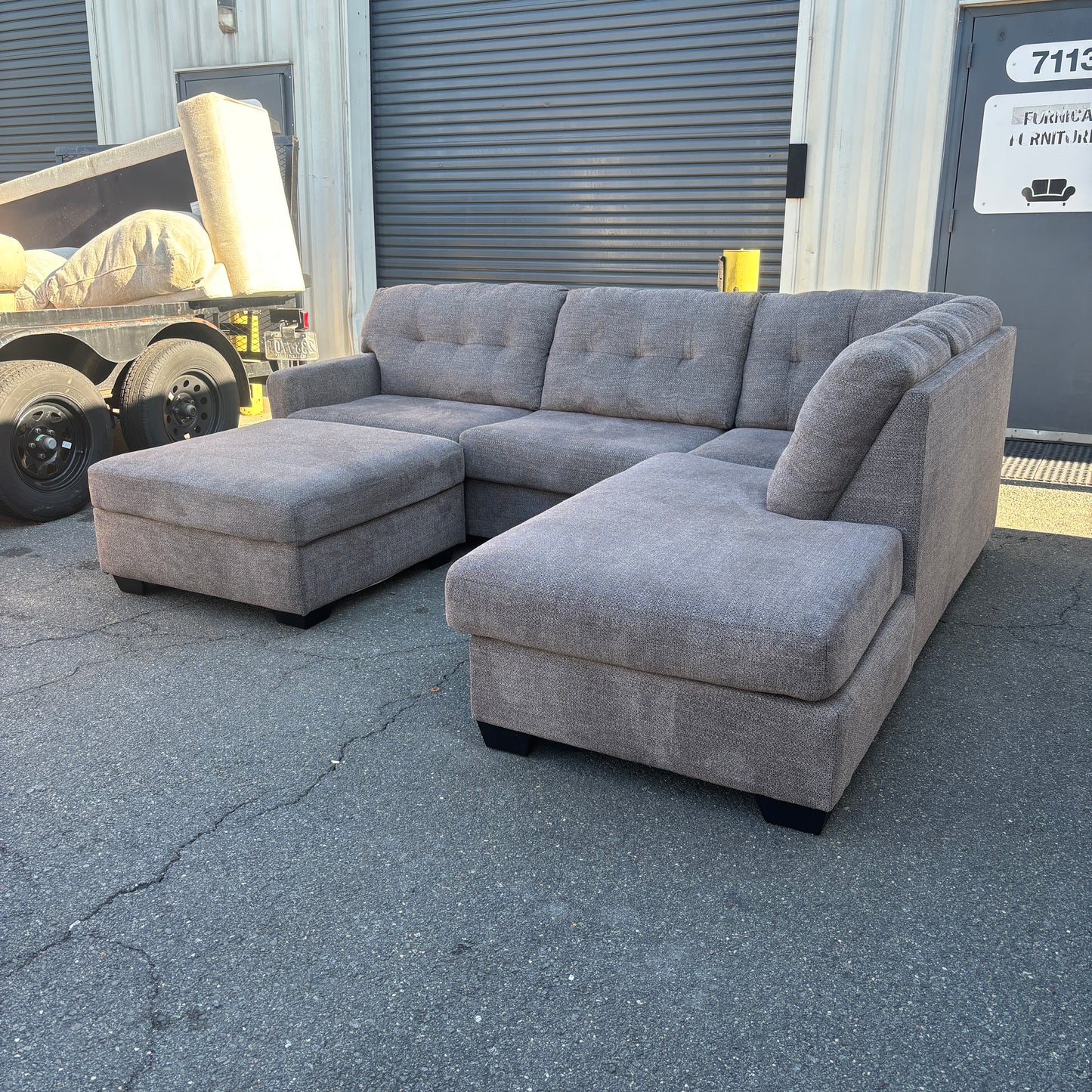 Cozy Sectional with Ottoman