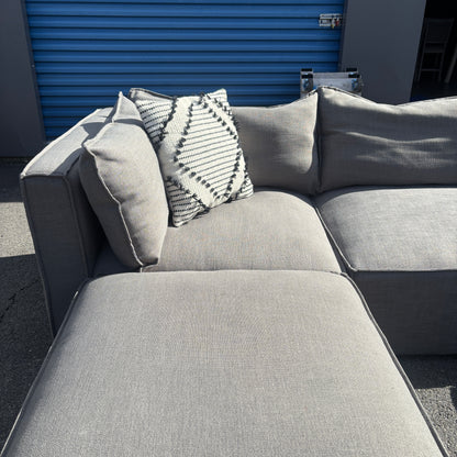 5-Piece Modular Grey Sectional